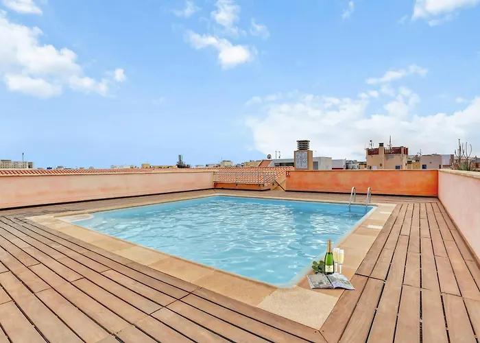 Corralejo Ancla pool on roof top